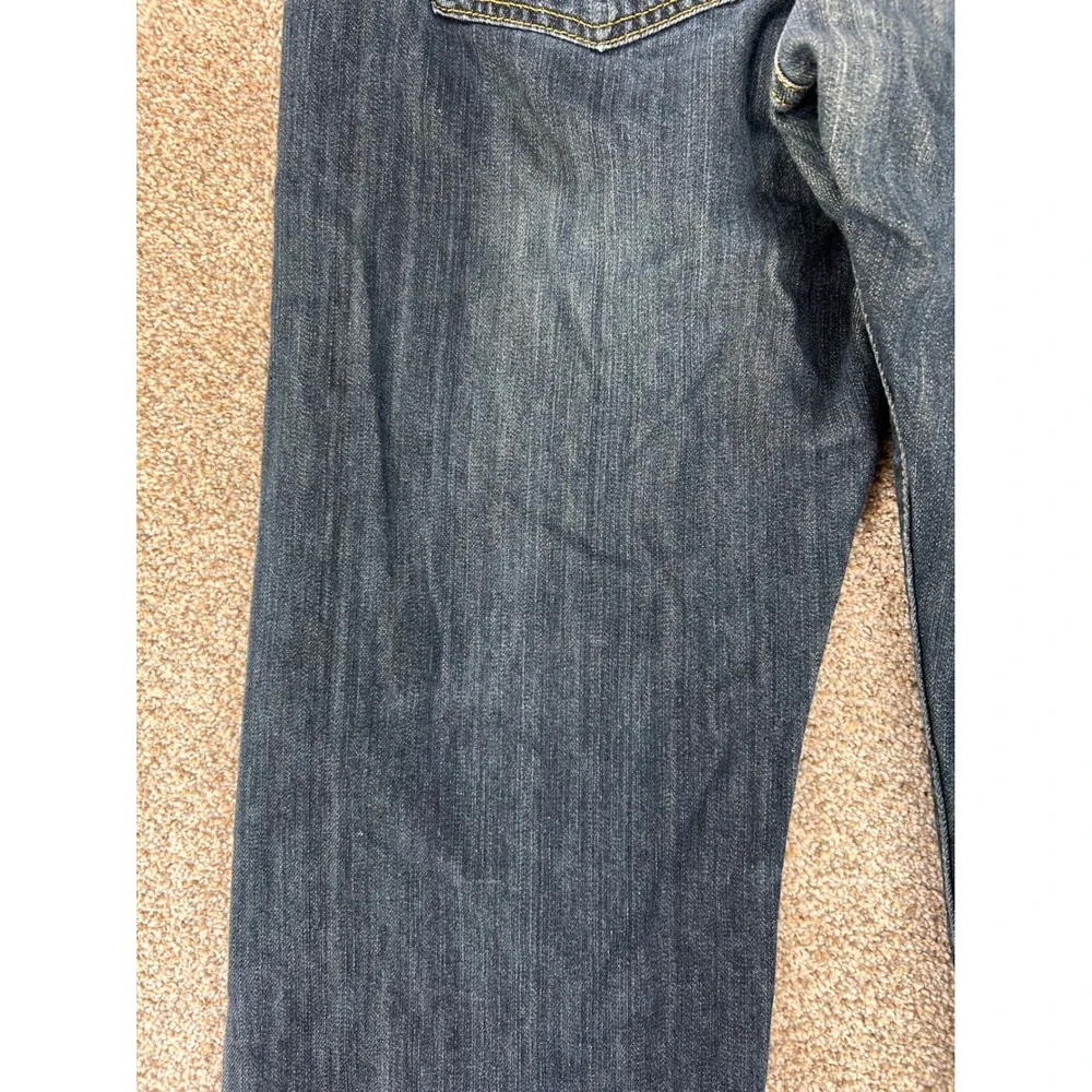 Levis 501 Original Fit Jeans Mens 34x30 Dark Wash Blue Straight Leg Button Fly